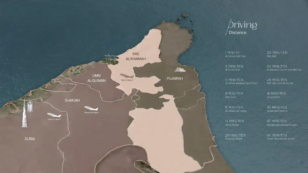 Soto Grande Ellington Location Map