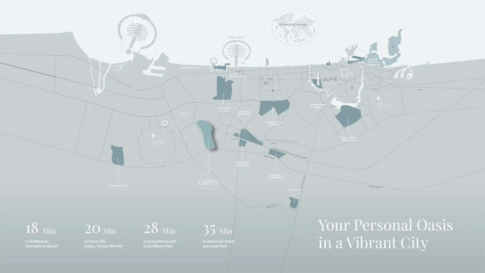 Palmiera Collective at The Oasis Location Map