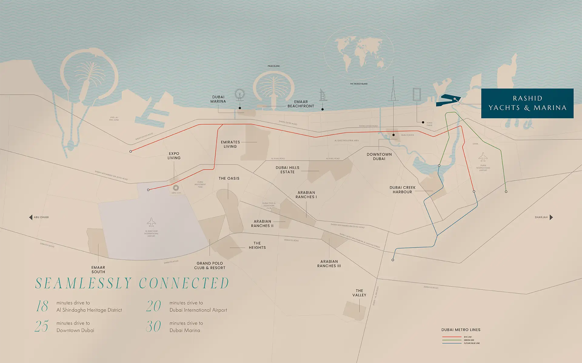 Fior at Rashid Yachts and Marina Location Map