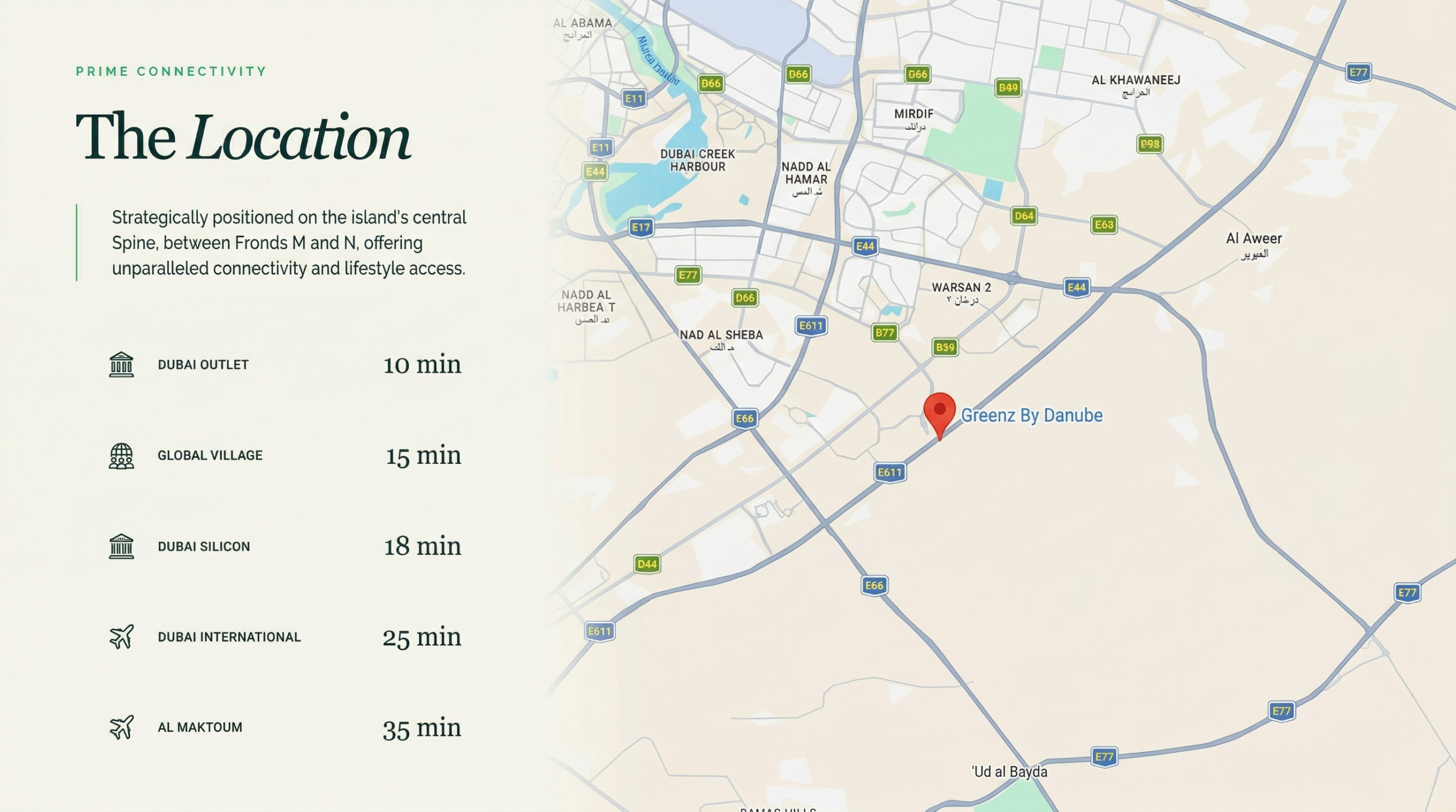 Greenz by Danube Location Map