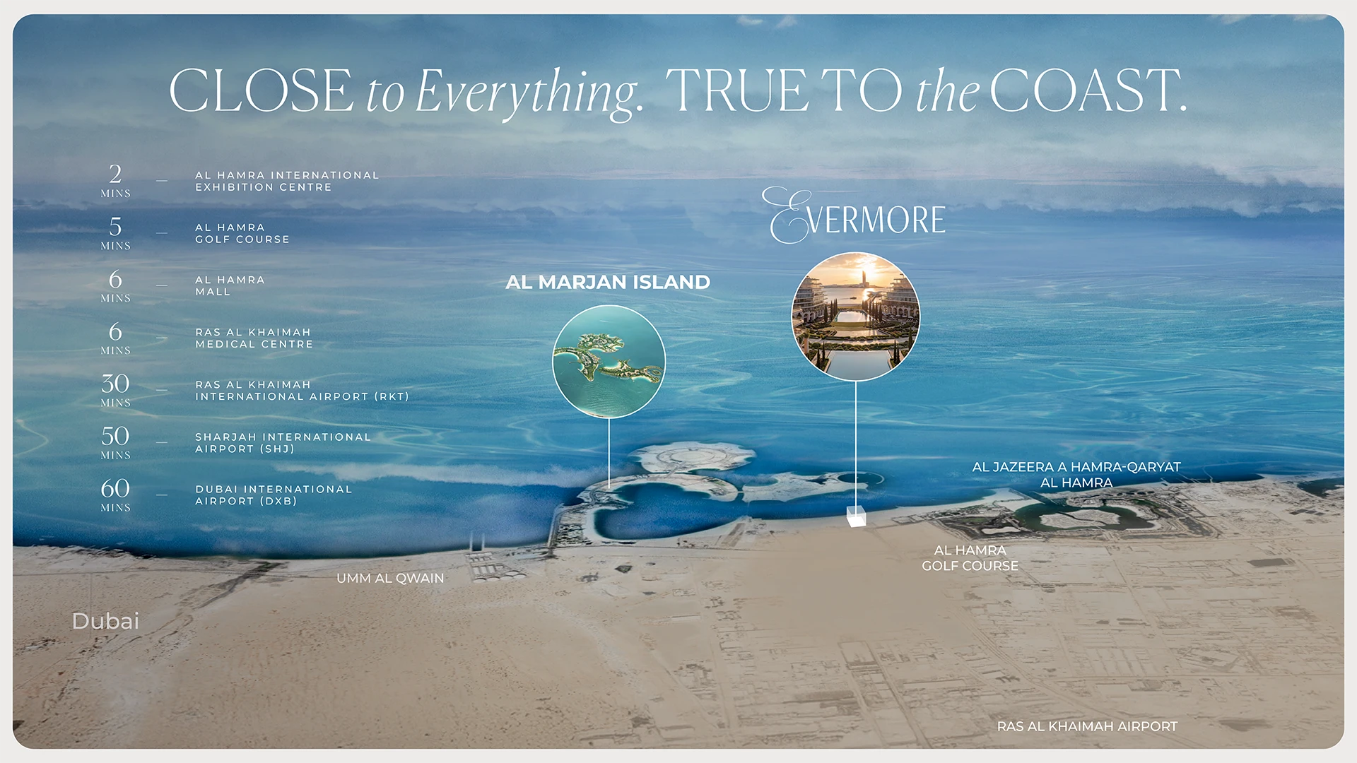 Le Chateau at Al Marjan Island Location Map