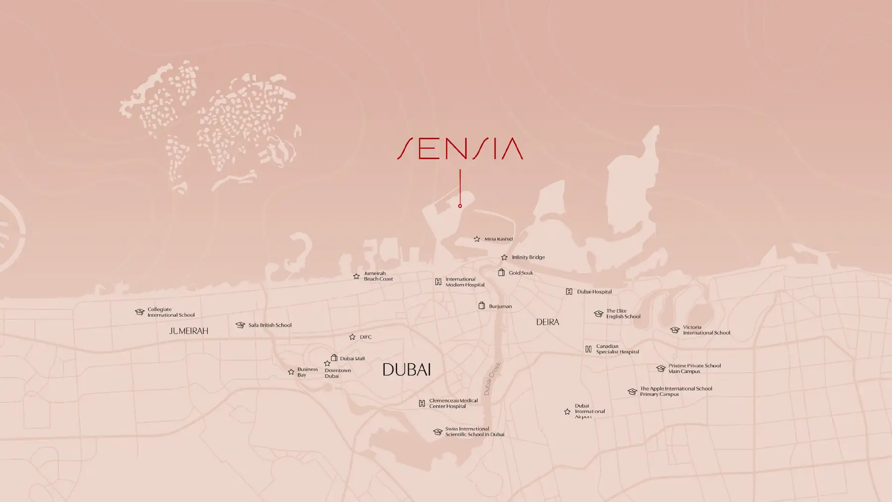 Sensia by Beyond Location Map