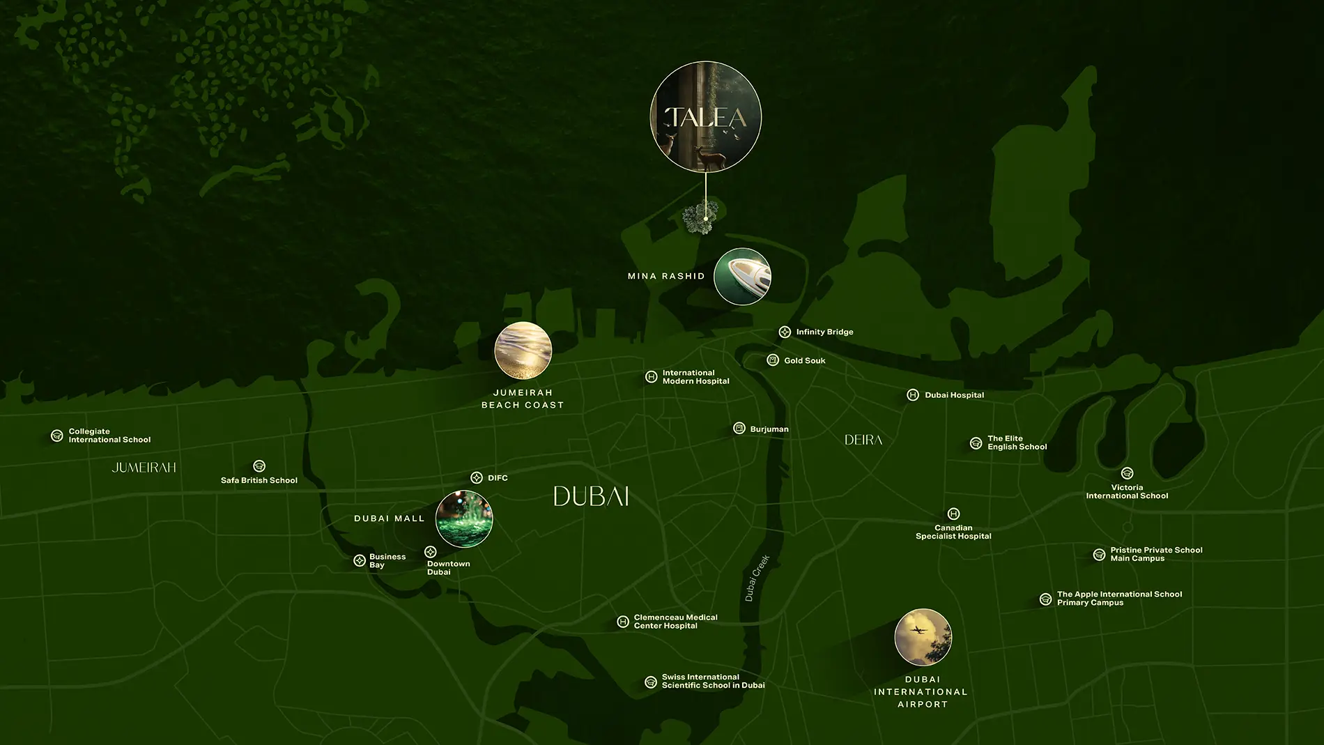 Talea at Dubai Maritime City Location Map