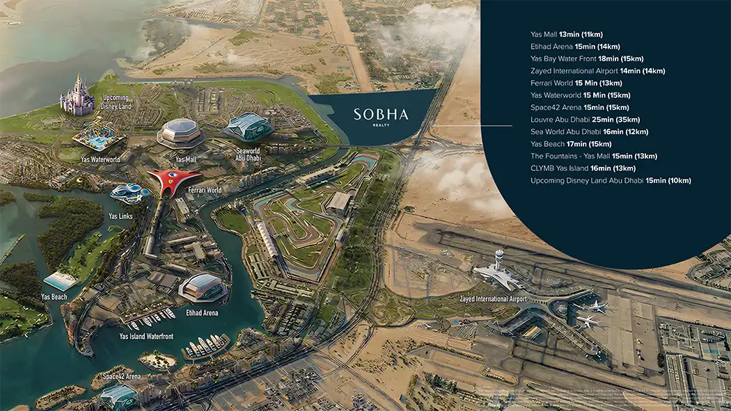 River Cove Residences at Sobha City Location Map