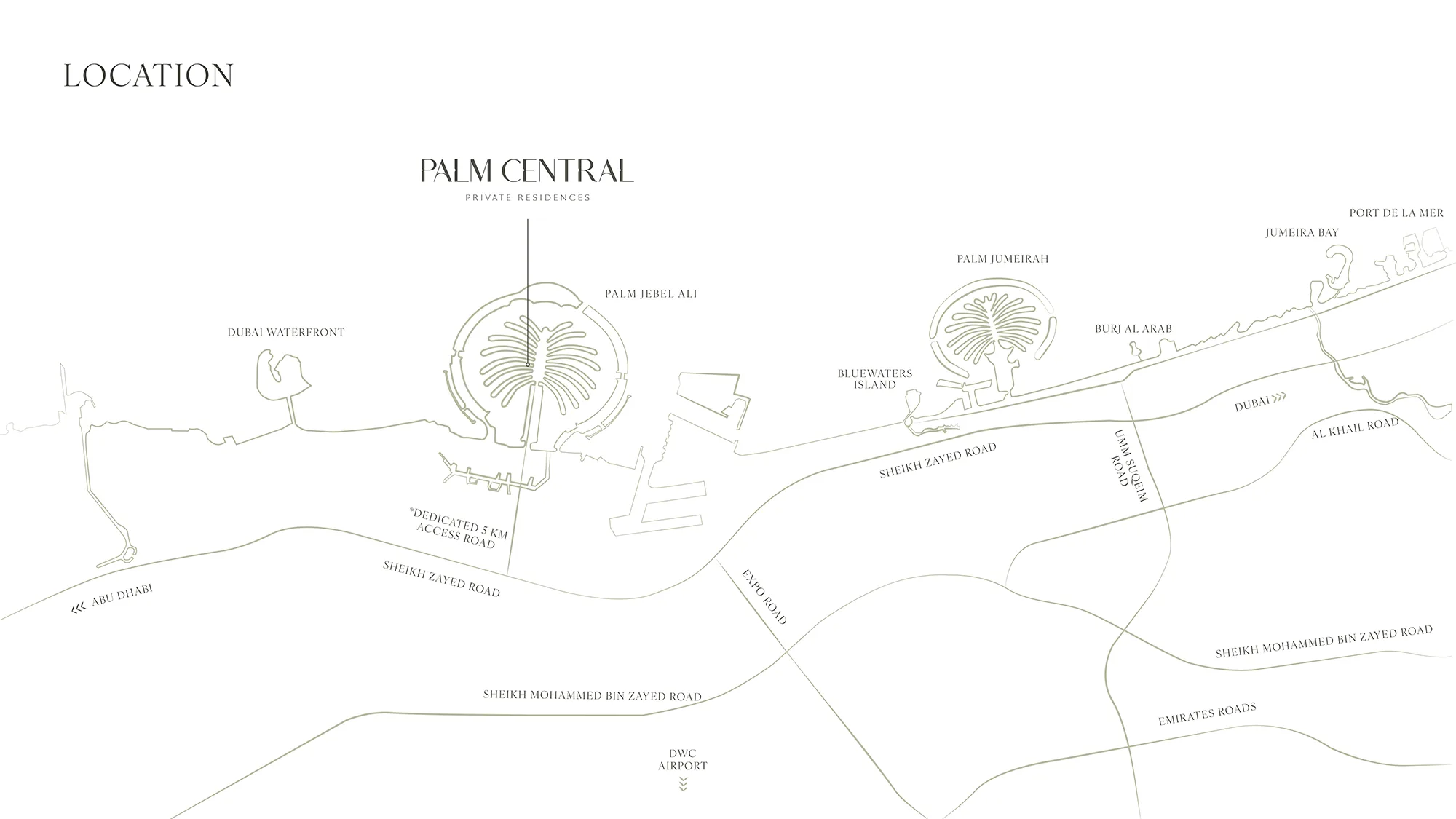 Palm Central Private Residences - Location Plan